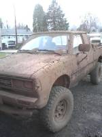 Nissan 720 - 1st big mud run in my 720