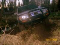 Nissan Frontier - stuck in back yard