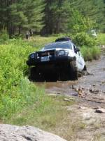 Nissan Xterra - Climbing out...