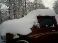 Nissan Hardbody - 15 inches of snow