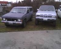 Nissan Hardbody - Both my trucks